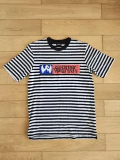 DIESEL ボーダーTシャツ SUPERIORロゴ メンズXSのサムネイル