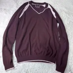 美品 ドルガバ D&G バーガンディ Vネックニット S M ホログラム付のサムネイル