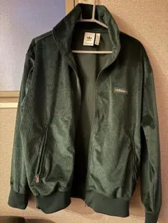 adidas ダークグリーン ジップアップジャケット