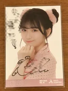 WHITE SCORPION ホワスピ CHOCO直筆 生写真 コメントあり