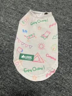 LOGOS 犬服 キャンプ柄 タンク グレー　XSのサムネイル
