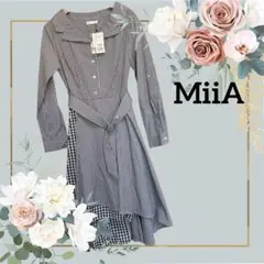 MiiA ミーア ギンガムチェック フレアワンピース レディースのサムネイル