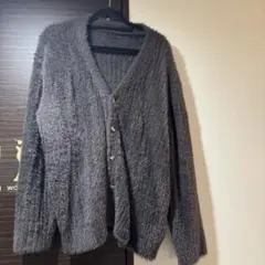 ZARA グレーファー カーディガン