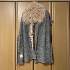 ヒッピネス　リハーズオール　リアルファー　ニットストール