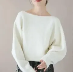 an chic ミドルゲージドルマンニット