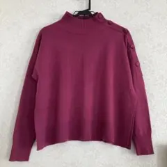 green label relaxing ボタンニット フリー