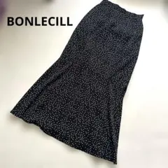 BONLECILL ドット フレアスカート ロング丈のサムネイル