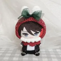 【即購入可】にじぱぺっと　苺×うさぎの帽子