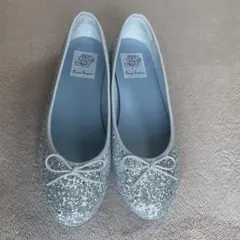 お値下げしました！【エマフランシス】シルバー フラットバレエシューズ 23cm
