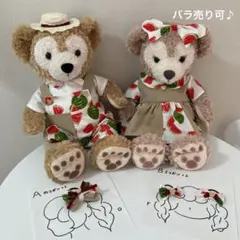 ダッフィーシェリーメイ　ハンドメイドコスチュームヘアリボン　お揃いセットNo.2のサムネイル