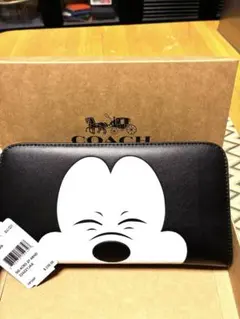 COACH コーチ CN037 ミッキー 長財布 ブラック - メルカリ