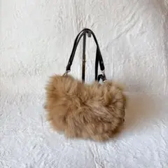 [新品]エール nouer ２WAY ファー バッグ ショルダー