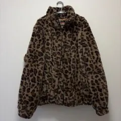 MANFINITY ヒョウ柄ファー ジャケット 上着 S