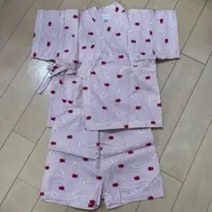 金魚柄甚平 90サイズ 綿100%