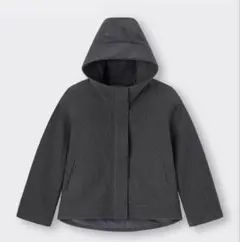 GU コージーメルトンショートフーディコートXS