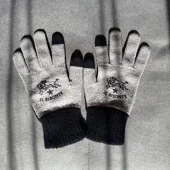 IL BISONTE 手袋 グレー・ブラック