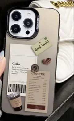 iphone15ケース カフェ風