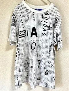 adidas アディダス オリジナルス トレフォイル 総柄 Tシャツ