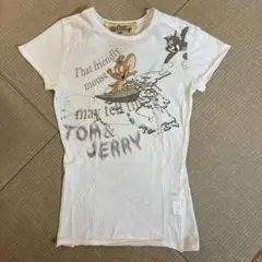 TOM & JERRY トムとジェリー 半袖 Tシャツ ホワイト　Sサイズのサムネイル