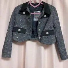 ツイード　ビジュー　ジャケット　ショートジャケット　ツイードジャケット