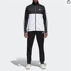 【新品】アディダス トラックスーツ ブラック×ホワイト 2XLサイズ