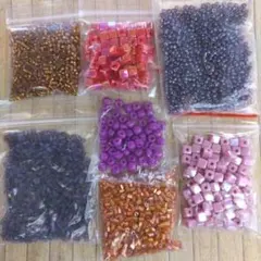 お買い得限定品　アクリルビーズ　小さ目セット　7パック