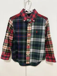 Ralph Lauren 長袖　シャツ　チェック柄　キッズ　トップス