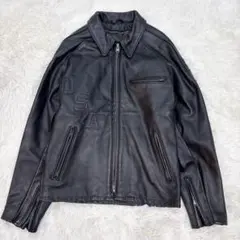 k*n様 Schott ブラック シングルライダースジャケット 革ジャン 襟付きシングル レザージャケット｜カドヤ公式オンライン