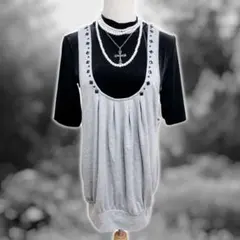 Y2K グレージャンスカ×ハイネックセット