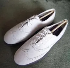 【未使用】■emmi×COLEHAAN【25.0】レザースニーカー ライトグレーのサムネイル