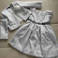 美品　ELLE kids 入学式　入園式　セットアップ110cm