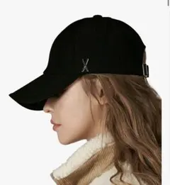 【美品】varzar キャップ　ブラック　深め　韓国