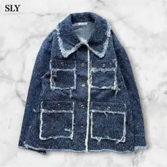 SLY GRAIN TWEED JK-BE グレイン ツイード ジャケット - メルカリ