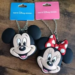 ディズニー コインケース バッグチャーム　ミッキー　ミニー