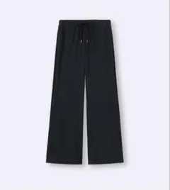 【美品】リブプルオンパンツ M ブラック GU 丈標準