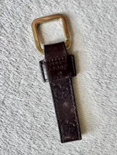 GUCC グッチ キーリング ブラウン 茶色 レザー