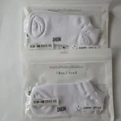 SHEIN アンクルソックス ホワイト 2足セットのサムネイル