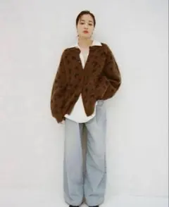 SuzuHirose×CLANE TUCK WIDE DENIM PANTS 0