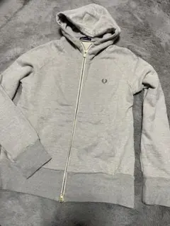 FRED PERRY ジップアップパーカー グレー