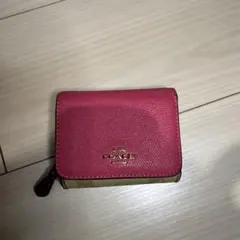 COACH 三つ折り財布 ピンク
