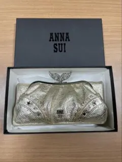ANNA SUI アナスイ がま口 長財布 ゴールド 新品未使用 箱付きのサムネイル