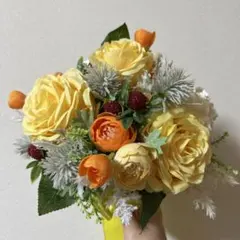 ウェディングブーケ アーティフィシャルフラワー 造花ブーケ