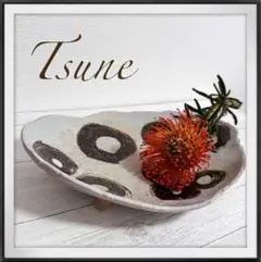 ★新品未使用　TSUNE 田中恒子さん　ガラス工芸　グラス　うつわ　バラ売り歓迎 クロスモールグラス (180cc) 睡蓮 | TSUNE;田中恒子の器