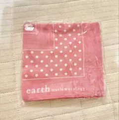 earth music&ecology ハンカチ ピンク ドットのサムネイル