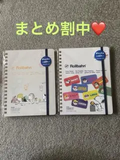 プラザ限定 Rollbahnノート スヌーピー Lサイズ　２冊セット