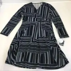 QVC Cosmic Dance 幾何学柄ワンピース