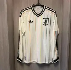 サッカー日本代表 三つ葉アディダス 長袖ユニフォーム レインボー
