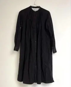 無印良品　マタニティワンピース　長袖　ブラック　ポケット付き
