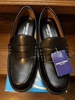 値下げCEDAR CREST CC-2323 ブラック ローファー 25.0cm