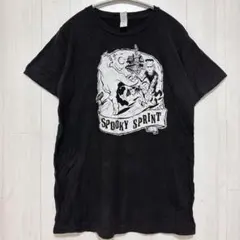タルテックス Tシャツ 半袖 プリント 骸骨 スカル S 黒 綿100フランケンのサムネイル